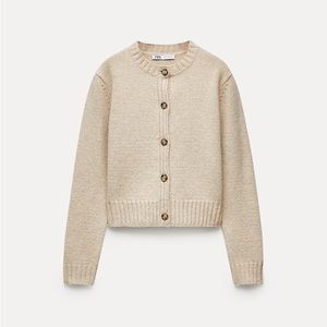 Zara 100% Wool Knit Cardigan available in Small and medium